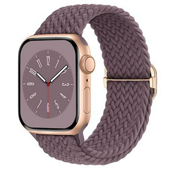 Elastic Woven Nylon Strap for Apple Watch Series 4-10 & Ultra 2