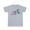 Disney Damen Lilo und Stitch Hawaii Baumwolle Boyfriend T-Shirt