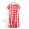Plus size Estate Donna Camicia da notte Manica corta Simpatico cartone animato pigiameria dolce O Collo Camicie da notte Pigiama Pigiama da donna in cotone