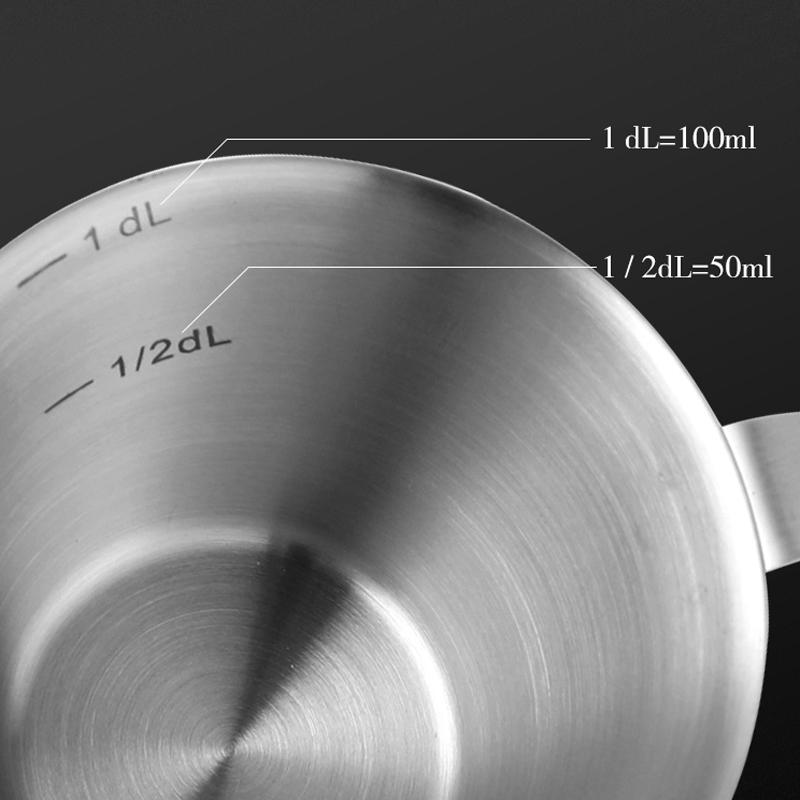100ml Stainless Steel Measuring Cup  Espresso s Small Coffee Milk Pitcher Jug Barista  Shot  Measure Kitchen Tools
