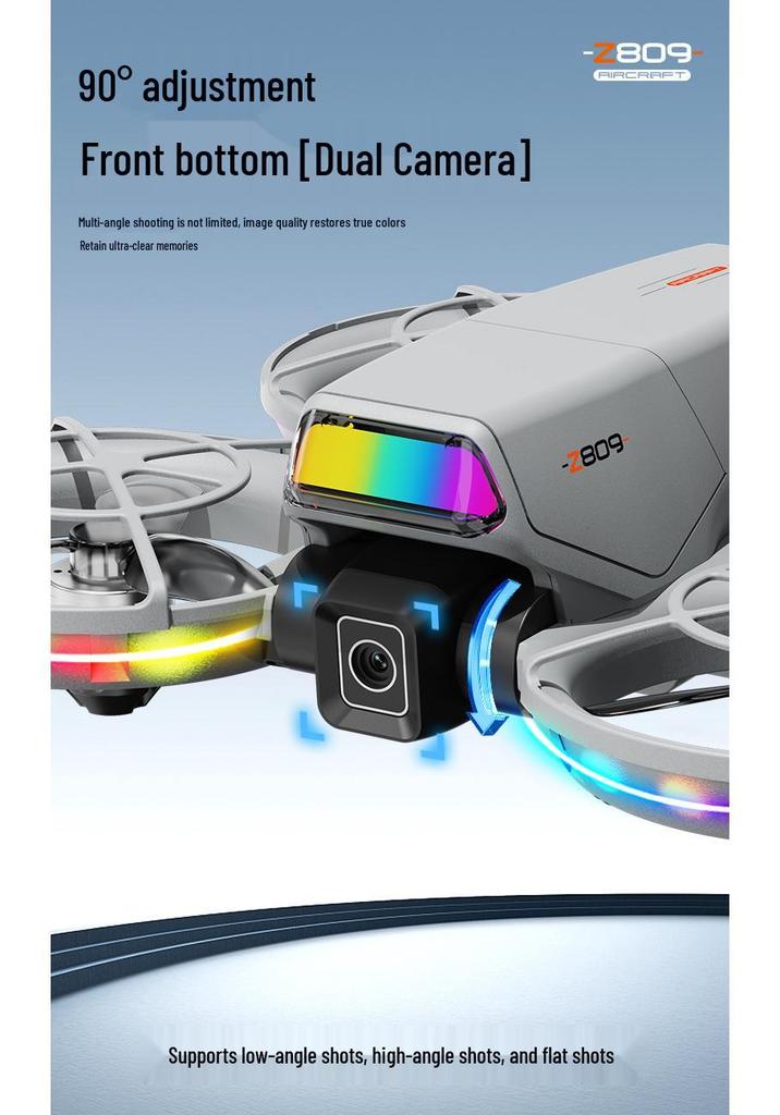 Z809 Brushless Quadcopter with Remote Screen, LED Lights, Obstacle Avoidance & Optical Flow Hovering