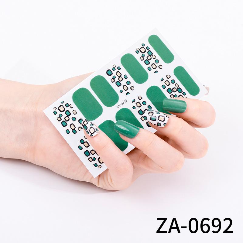 

Наклейки для дизайна ногтей 3D наклейки для ногтей 14 пальцев для горячего тиснения кошачий глаз леопардовый принт наклейки для дизайна ногтей