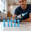 Silicone Caulk Nozzle Tips Kit, 5 Sizes 3/5/8/10/12 mm, Replacement Sealant Applicator Nozzles for Caulk