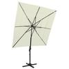 VidaXL 4-Tier Garden Parasol with Aluminum Pole, Patio Sunshade, Sun Shelter, Beach Parasol for Terrace, 313820