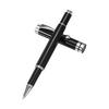 PATIKIL Premium Metal Rollerball Pen, 0.5mm Black Ink, Metal Ballpoint Pen, Luxury Finish for Men and Women, Office Signature Writing Gift, Black and