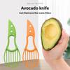 Multifunctional Avocado Cutter Household Kiwi Fruit Peeler Corer Slicer Pulp Separator Double Blade Kitchen Tool for Home Use