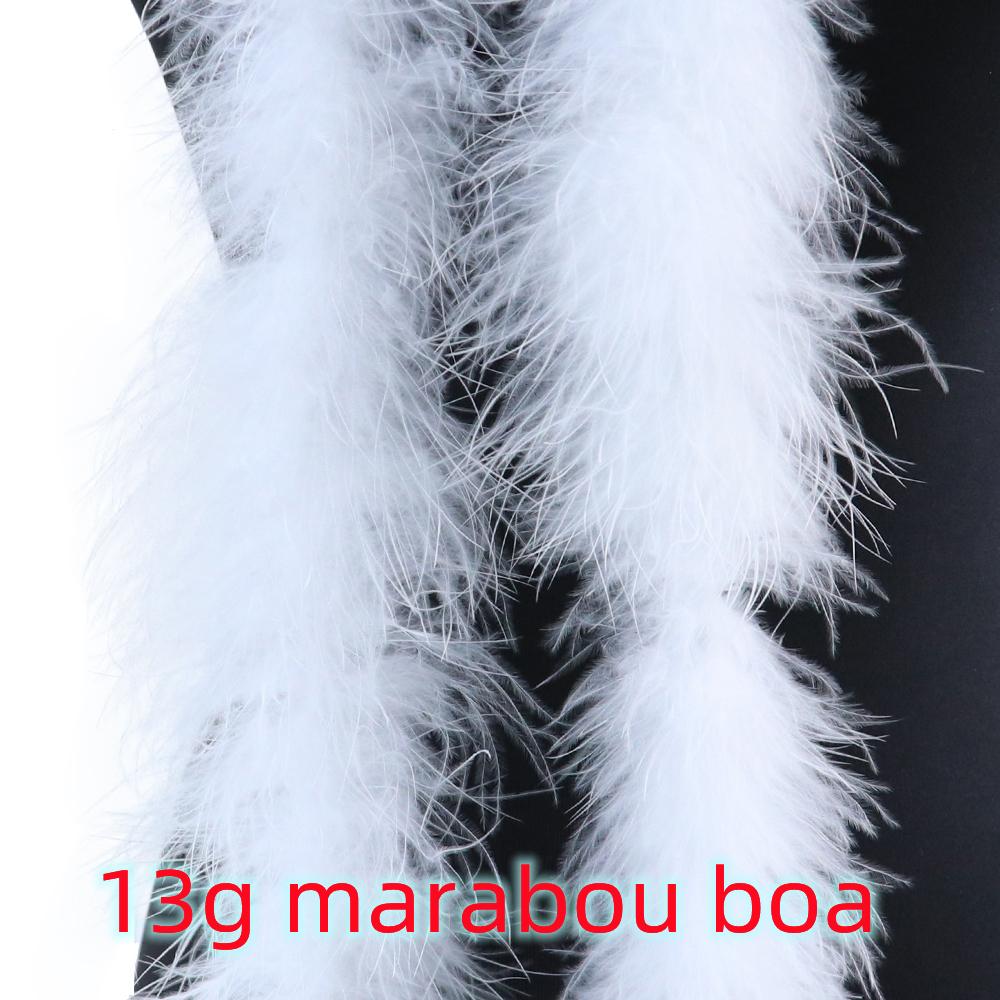 2 Meter Weißer Truthahn Chandelle Federn Boa Voll Straußen Marabou Boa Besatz Für Hochzeitskleid Weihnachtsfeier Basteln Dekoration