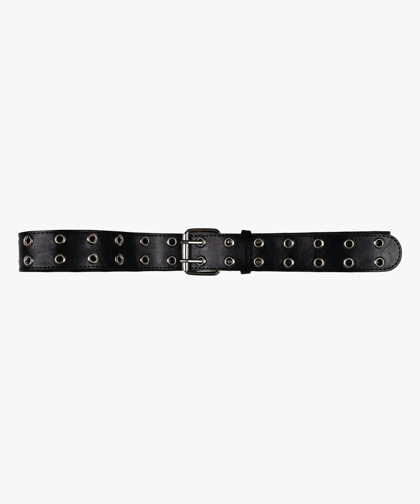 PINK PINEAPPLE Double Punched Belt_Black