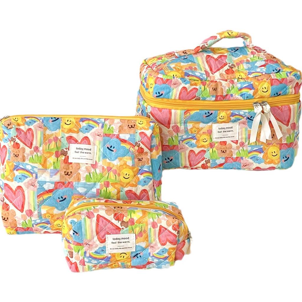 Graffiti Cosmetic Bag Going Travel Portable Storage Wash Bag Quilting Large Capacity Handbag
