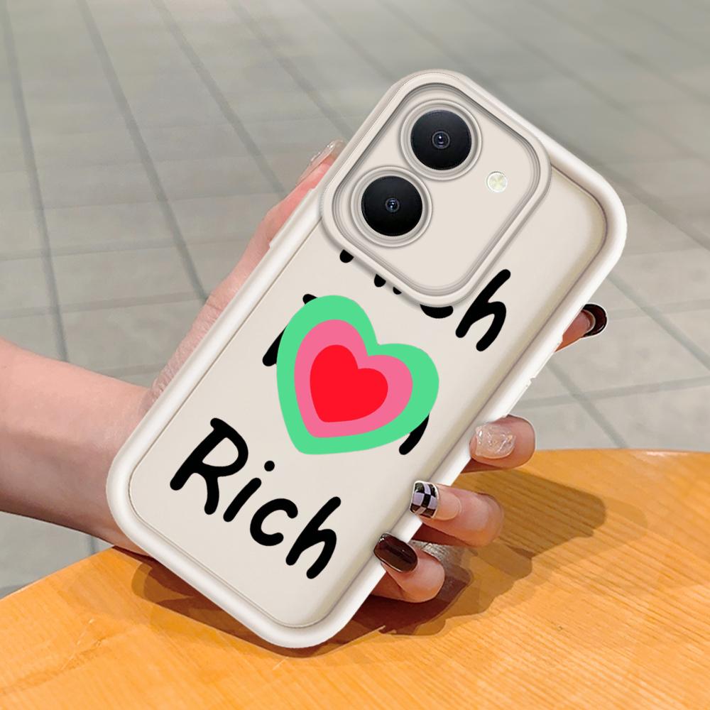 Soft Silicone Square Ladder Printing Pattern Phone Casing Full Cover Camera Shockproof Protection Rubber Case for Vivo