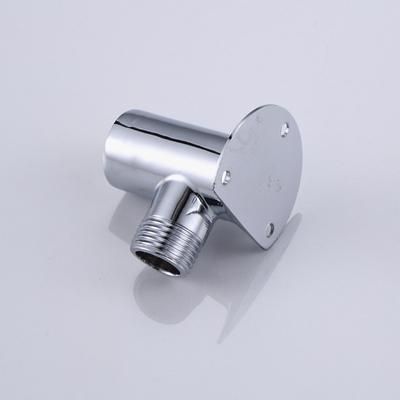 1pc Brass Pipe Fittings Chrome-Plated M1/2'-F1/2' Surface Mount Faucet Seat Balcony Pipe Accessories
