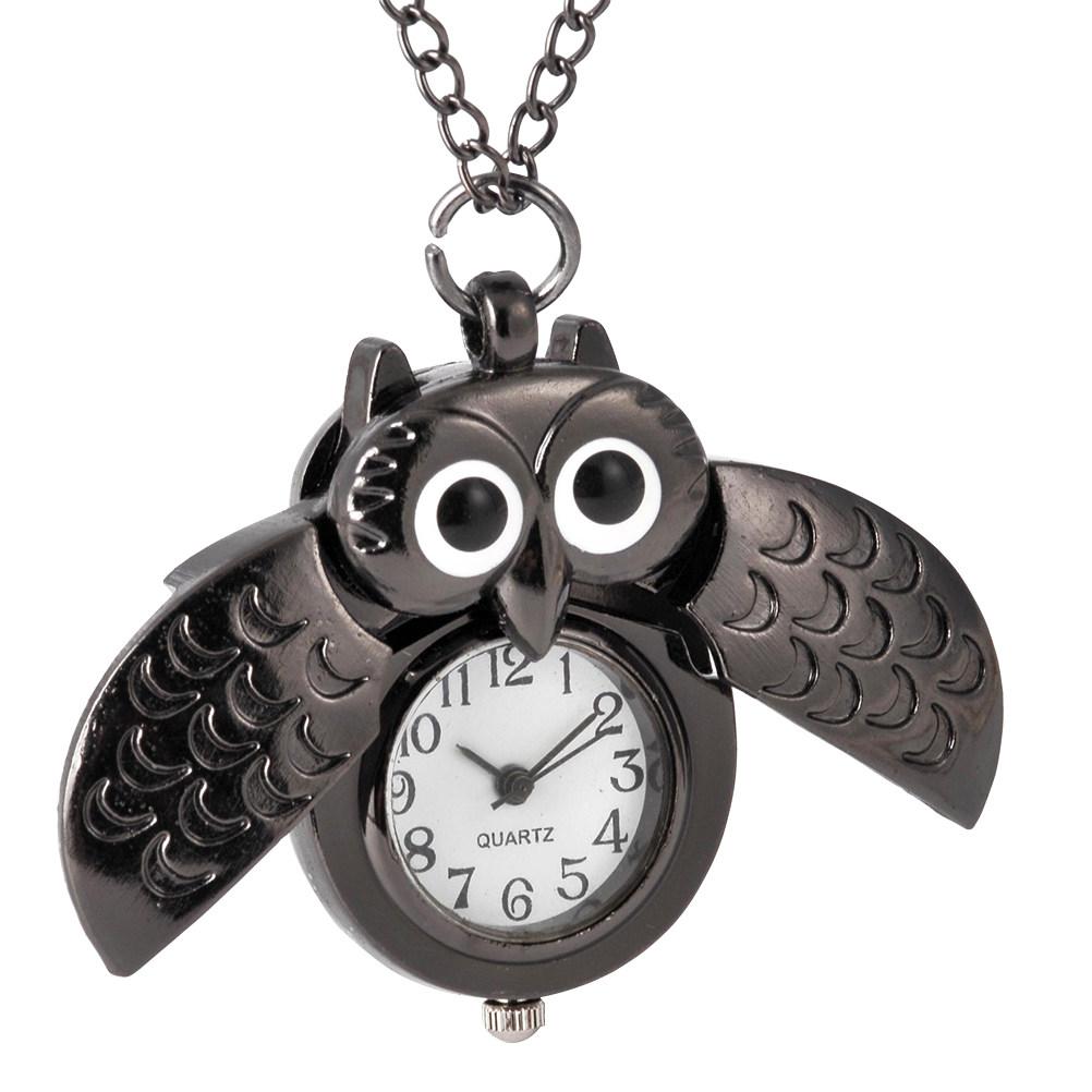 Owl Pocket Vintage Creative Design Decorative Pocket Watch Brass Decorative Timepiece For Men Women Fashion Accessory