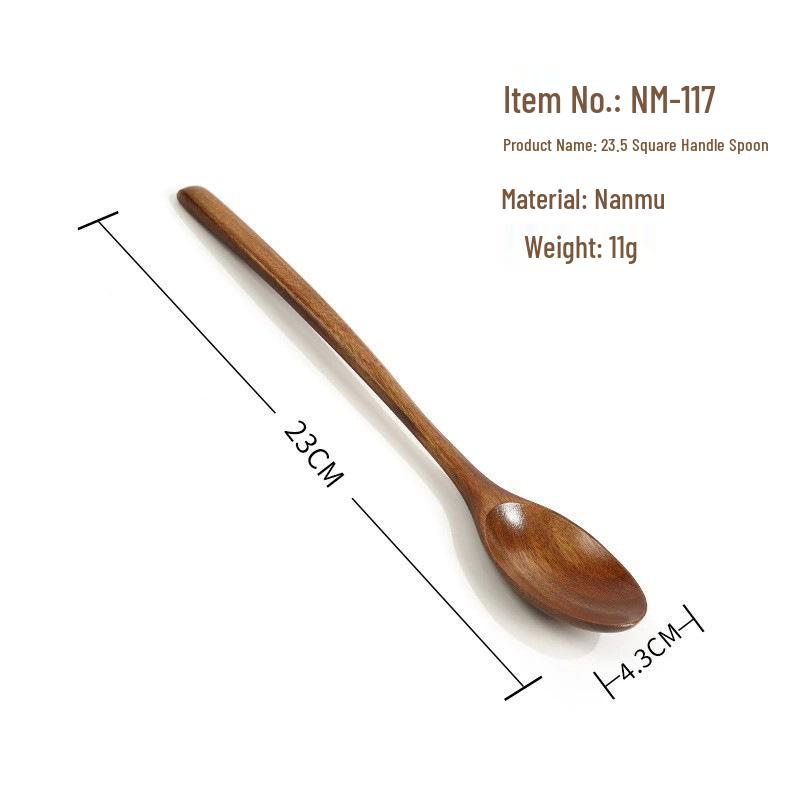 Japanese Beech Mini Wooden Spoon & Fork Set - Nanmu Soup & Cutlery Collection