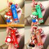Soft Rubber Mario Keychain Fun Cartoon Accessory With Independent Packaging Perfect Gift For Kids And Adults