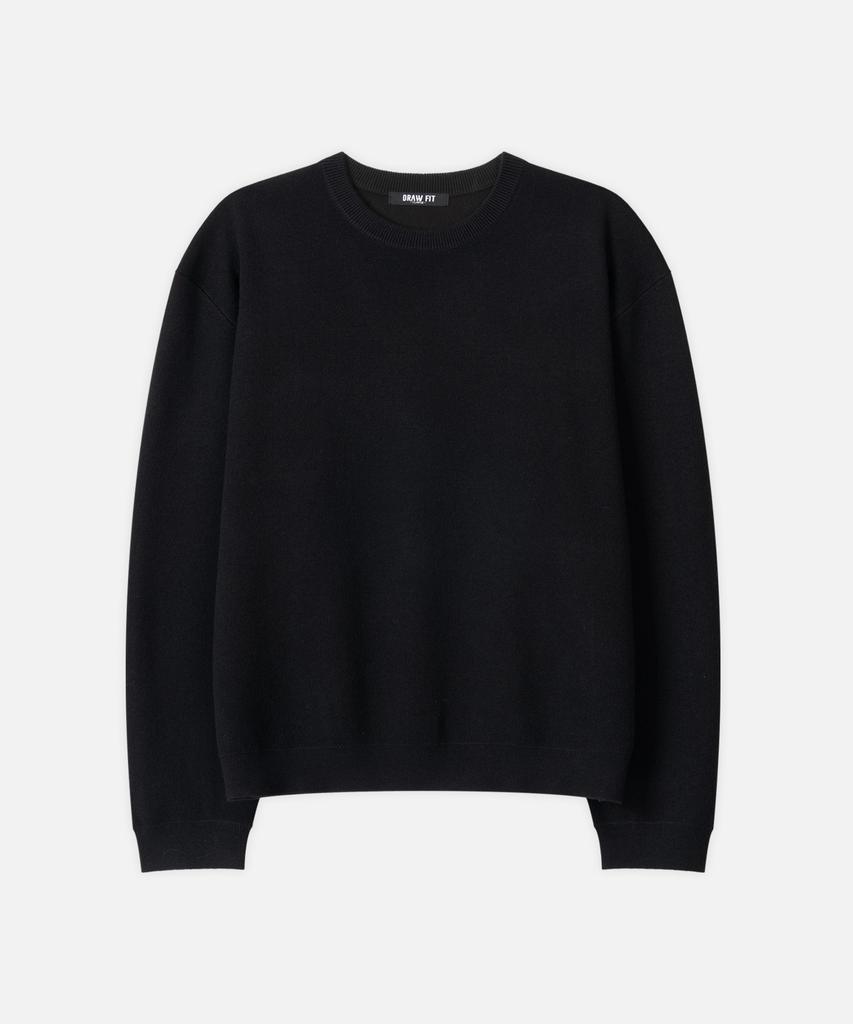 DRAW FIT Soft Wool Crop Round Knit [4 Colors]