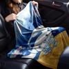 1pc space explorer blanket Lightweight Flannel Throw for Sofa Bed Travel Camping Livingroom Office Couch Chair