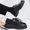 English-style Casual Casual Shoes Thick-soled Height-increasing Derby Shoes Simple Fashion Low-top Men's Shoes Zapatillas Hombre