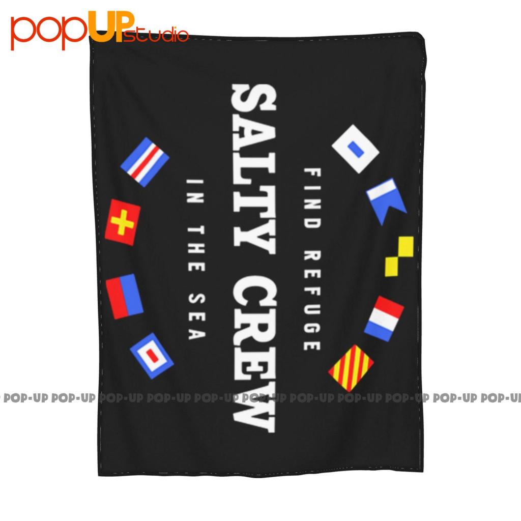 Salty Crew Find Refuge In The Sea Nautical Flags Ultra-Soft Blanket Quilt Winter Sofa Cover Bed Covers