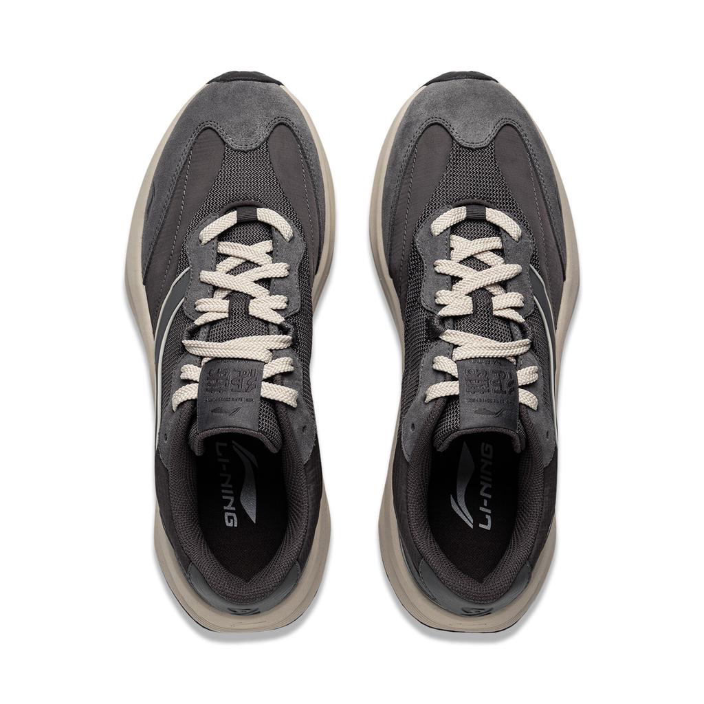 Li Ning Zeng Rong M500 Versatile Retro Thick Sole Fashion Trend Shock Absorption Non-Slip Wear-Resistant Support Low-Top Casual Shoes AGCV055-2