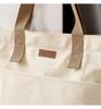 Spacious Canvas Crossbody Bag for College Students - Versatile Korean & Japanese Style