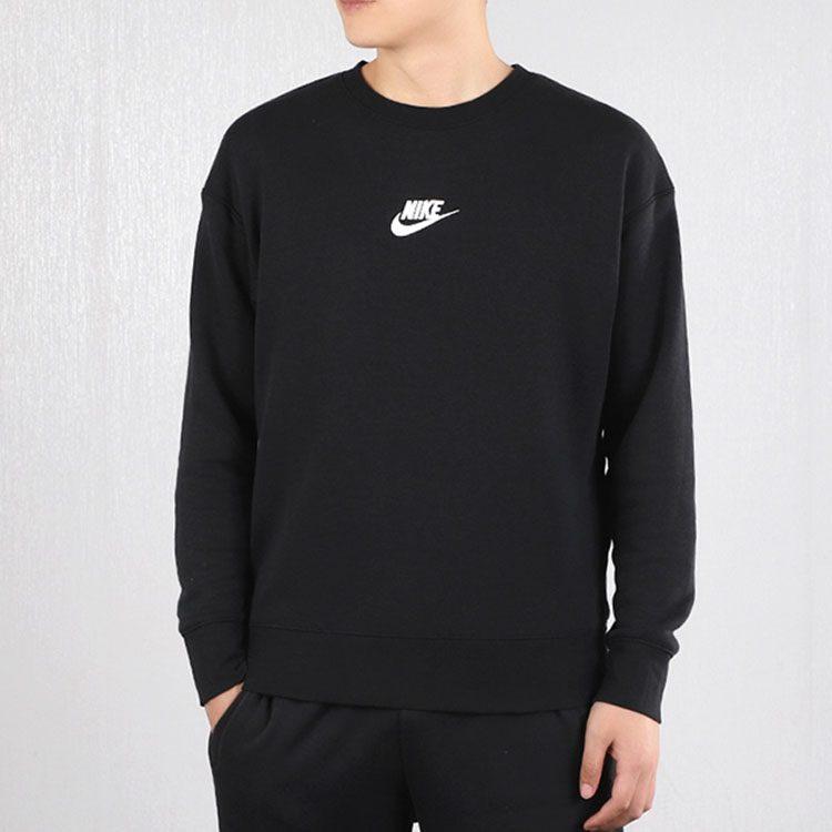 Nike Sweatshirts Men's Black Crew Neck Moderate Regular 928428-011
