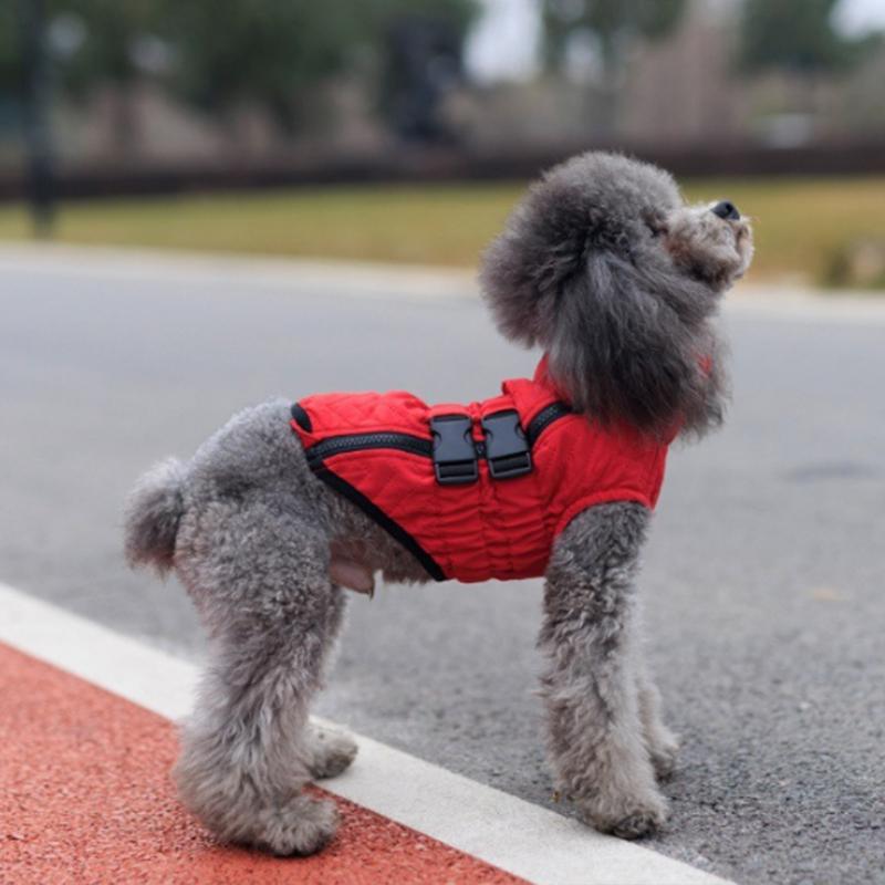 Pet Dog Warm Quilted Vest WaistCoat Outdoor Thicken Jacket For Small Medium Large Dogs Jumpsuit Corgi Husky Golden Retriever
