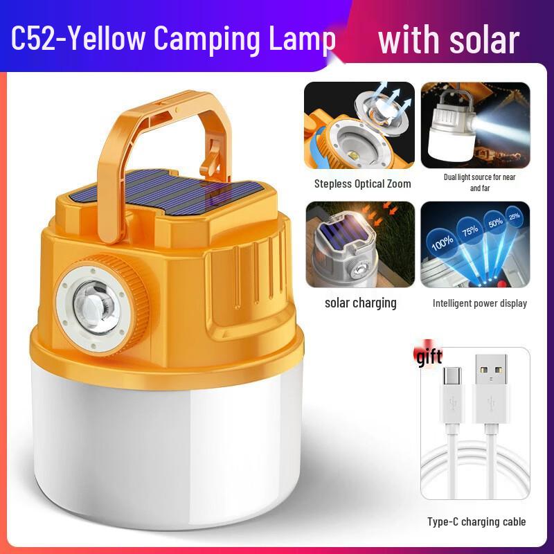 Outdoor Solar Charging Camping Lamp