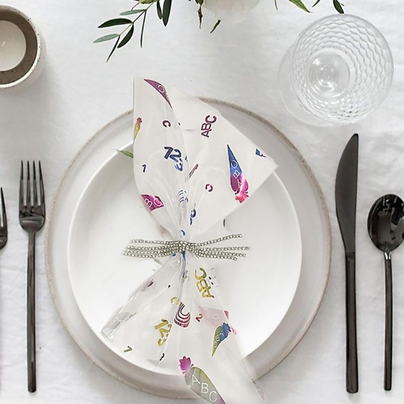 Tablecloth Table Runner 28X275cm for Academic Start Table Decoration for School Parties and Gatherings