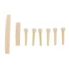Folk Guitar Nut Saddle ABS with 6pcs Bridge Pin Instrument Accessory Set Kit for Replacement