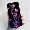 Per Oscal Tiger 12 13 Custodia Moda Farfalla Fiore Nero Morbido Silicone Custodia per Telefono per Blackview Oscal Tiger12 Tiger13 Cover