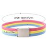 120cm Metel Buckle Belt Colorful Waistband Fashion Canvas Belt  Unisex