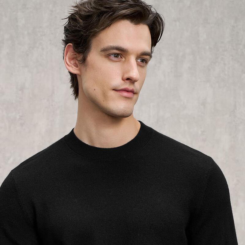 

EMZ Ordos Men s 100% Wool Round Neck Sweater 4XL