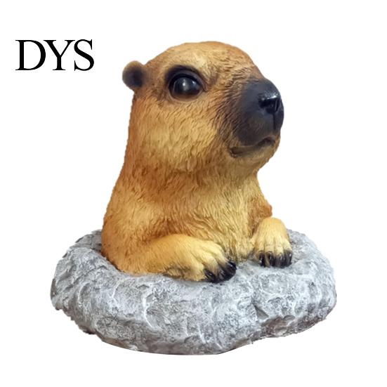 Patio Ornament Resin Garden Decoration Realistic Animal Statue Weather-resistant Decor Accessory for Lawn Balcony