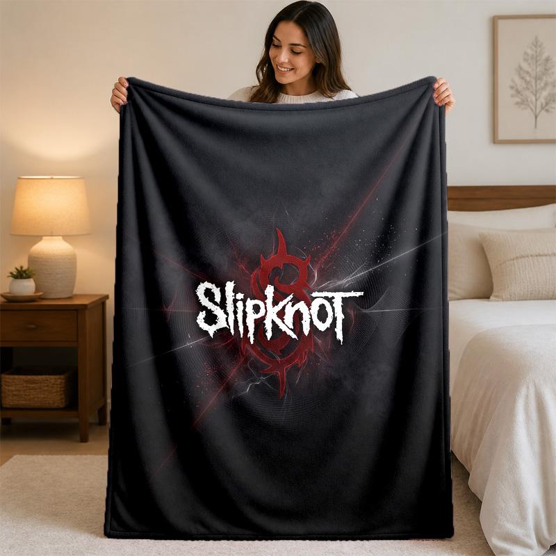 Coperta in Flanella con Stampa Slipknot Morbida Leggera Coperta Pluche per Letto Divano Uso Domestico