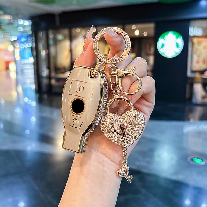 For Mercedes Benz keycase C E A B S Class GLE GLA GLB GLC GLS AMG Car key bag exquisite durable car accessories Car Key Case