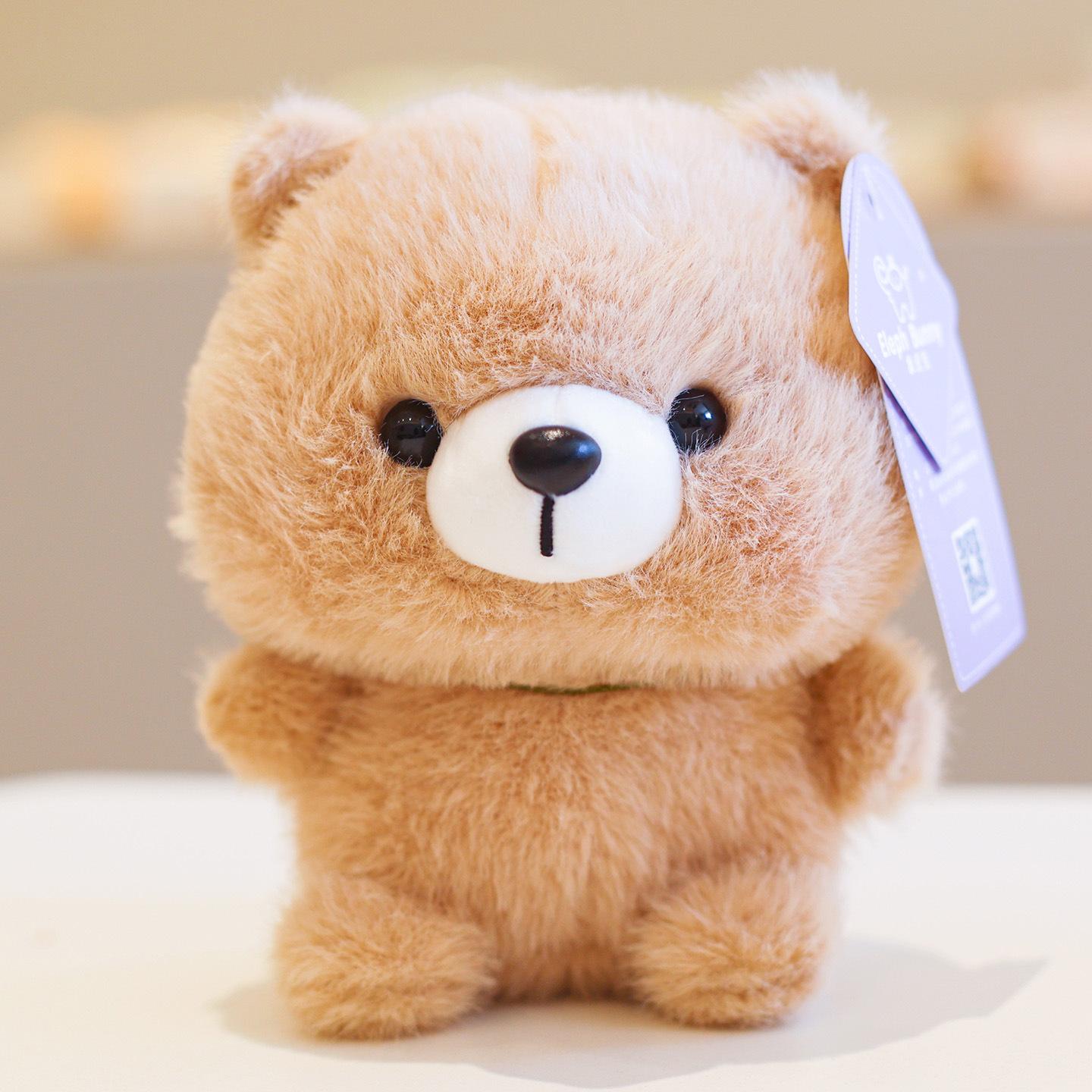 

Genuine table with plush toy panda doll piggy doll cute companion doll girl birthday gift 15cm or so