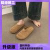 Thick-soled cloth hollowed-out Ken shoes, slippers, outer wear, spring and summer, one pedal out, slippers, bag head, half-drag lazy shoes