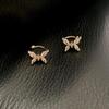 Zircon Butterfly Ear Cuff for Non-Pierced Ears - Elegant Forest Style