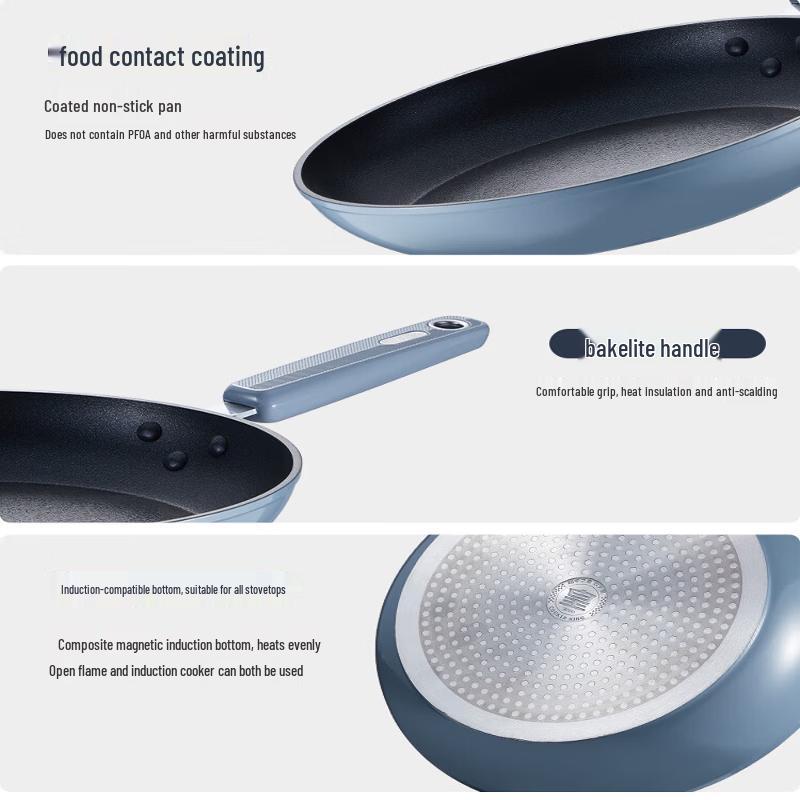COOKER KING Non-Stick Frying Pan with Lid - 26cm