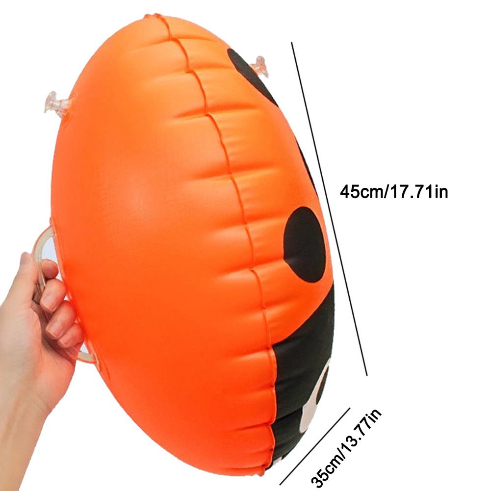 

PVC Swimming Buoy Bag Inflatable Ladybug Float Bag Floating Double AirBag with Waist Belt High Visibility Water Sport Safety Bag