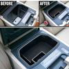 Tray Box Center Console Organizer Interior Accessories Plastic Armrest Storage Black High Quality For Toyota Land Cuiser LC200