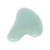 Gua Sha Facial Tool Natural Jade Stone Guasha Massage Board for Face Relieve TensionsPeach Heart Light Green