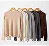 Lekasha Women's 100% Pure Cashmere Sweater - Autumn/Winter, Rolled Hem, Half-High Neck, Sequined, Thin Layer