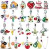 Copper Cherry Strawberry Avocado Fruit Original Charms Beads Fit Charms Pendant For Woman Jewelry Making Fine Gift