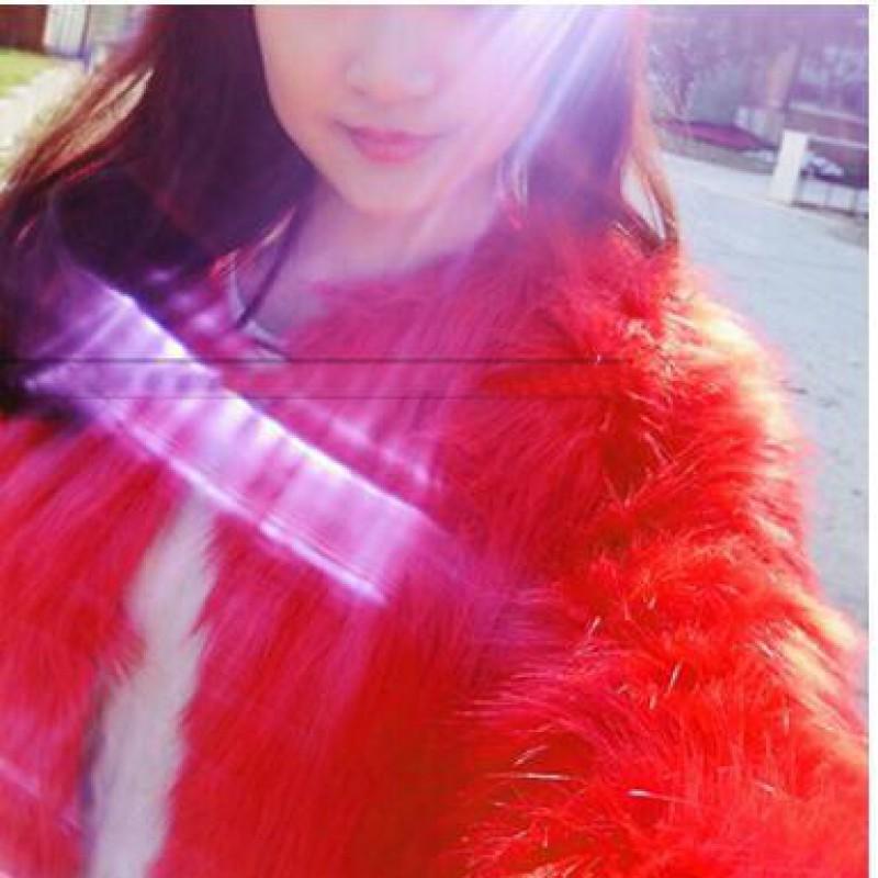 Womens Short Faux Fur Coat Long Sleeve Winter Warm Fluffy Jacket Daily Wear
