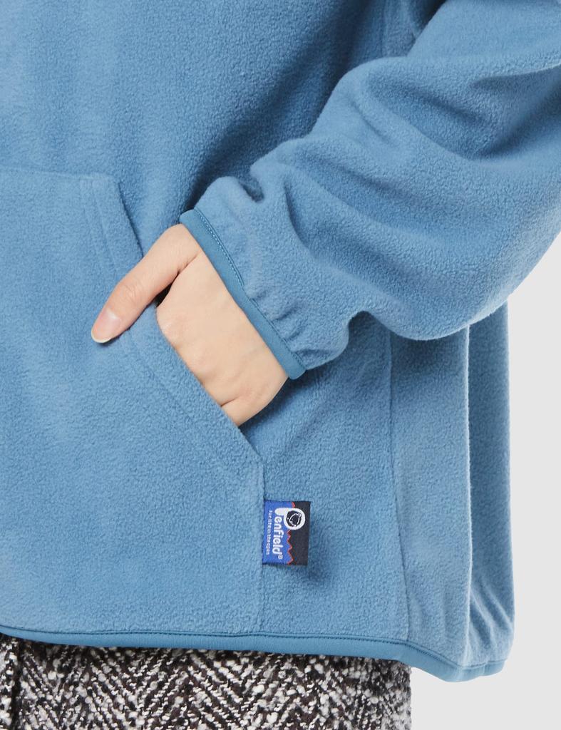 Penfield Women's Laid-Back Camp Micro Fleece Embroidered Hoodie, Blue (Shima Rin), Size M