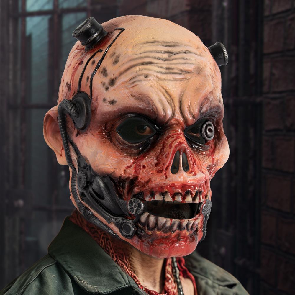 Realistic Bloody Zombied Mask Horrific Vampires Mask Halloween Costume Decors Props Monsters Mask Walkings Dead Mask