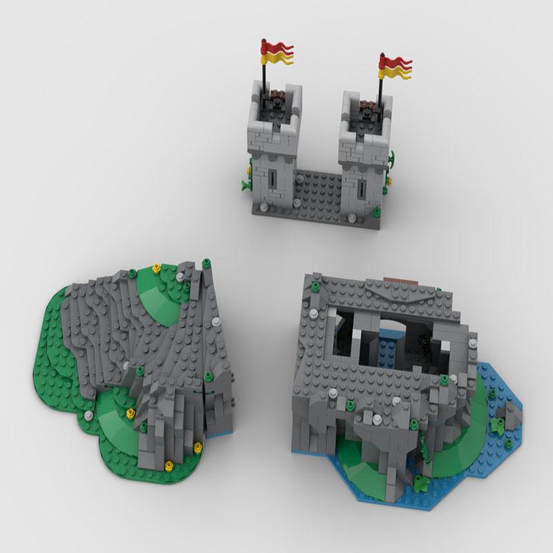 Spot MOC-183513 mattoncini da costruzione a particelle piccole Castello medievale decorazione cancello modello di costruzione giocattolo