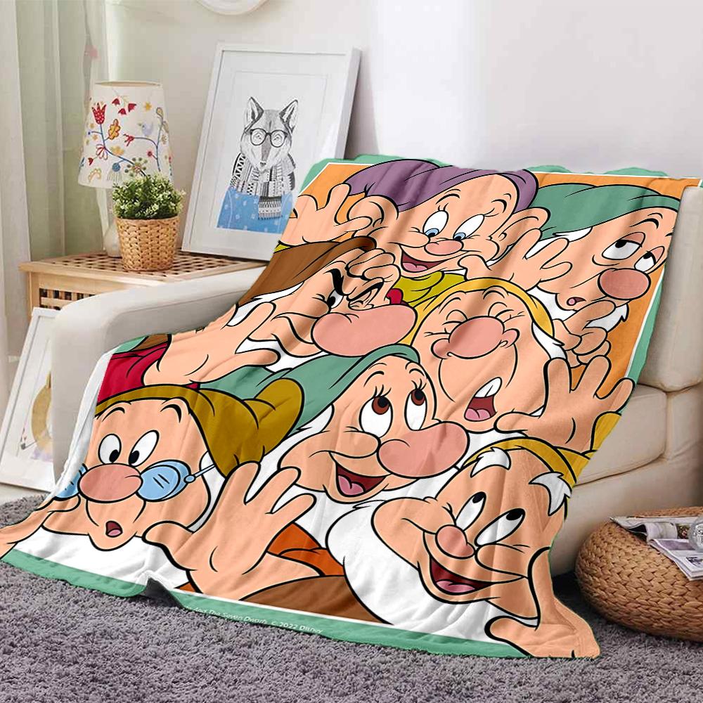 Seven Dwarfs Adventure Blanket Soft Throw Blanket For Home Bedroom Bed Sofa Travel Office Solid Christmas Blanket