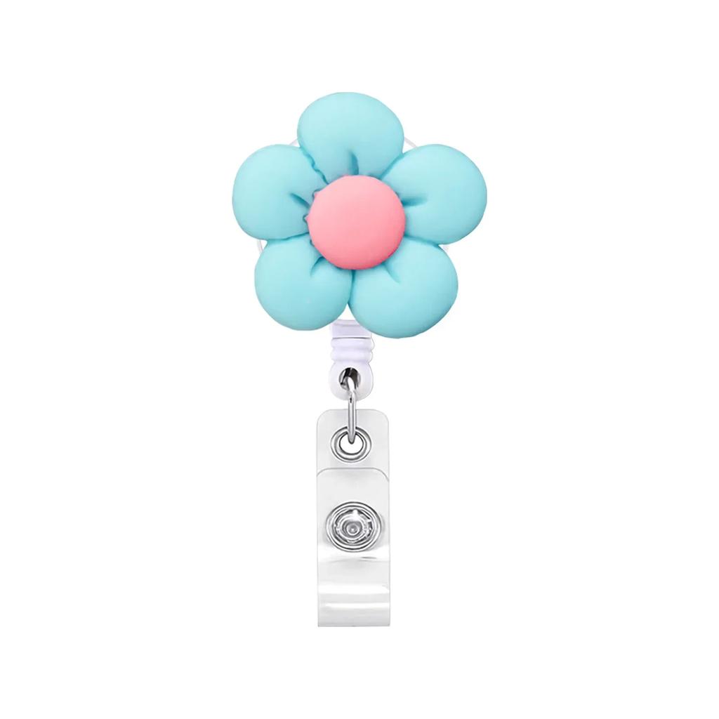 1 pieza Portatarjeta de identificación de trabajo con carrete retráctil para insignia de enfermera/doctor, llavero, accesorios para insignias, regalos para mujeres
